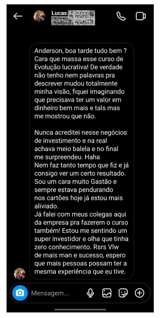 Depoimentos no site - 5