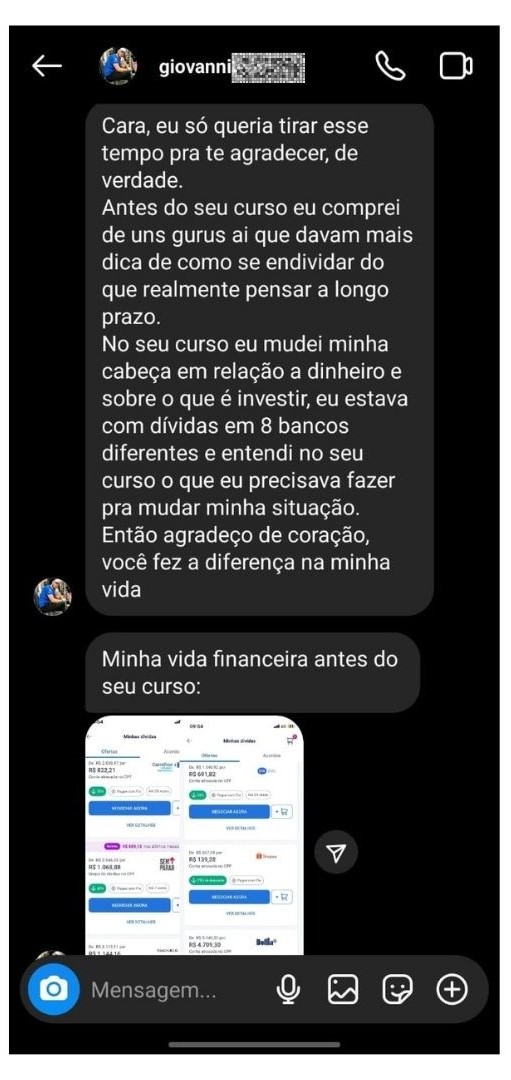 Depoimentos no site - 1